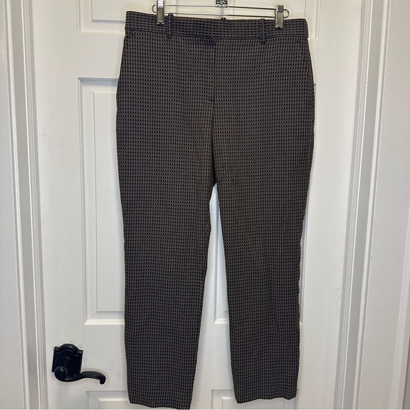 Theory Pants - Theory Women's Blue and Brown Patterned Trousers